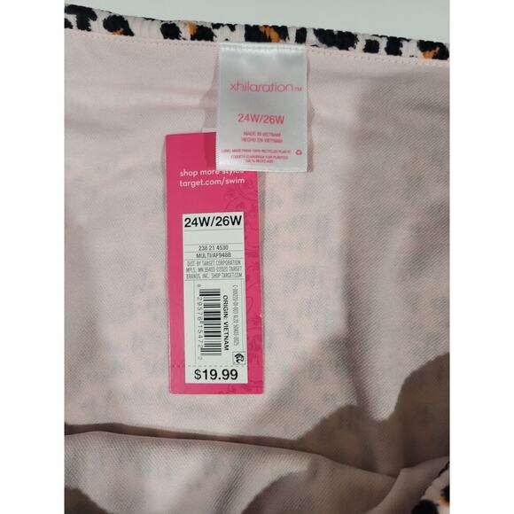 Xhilaration Juniors High-Leg High-Waist Animal Print Bikini Bottoms – 24W/26W - Picture 5 of 10